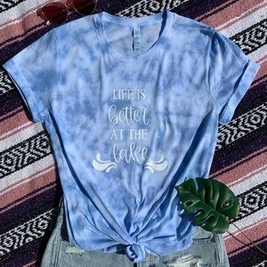 “Life is Better at the Lake” Tie Dye Shirt